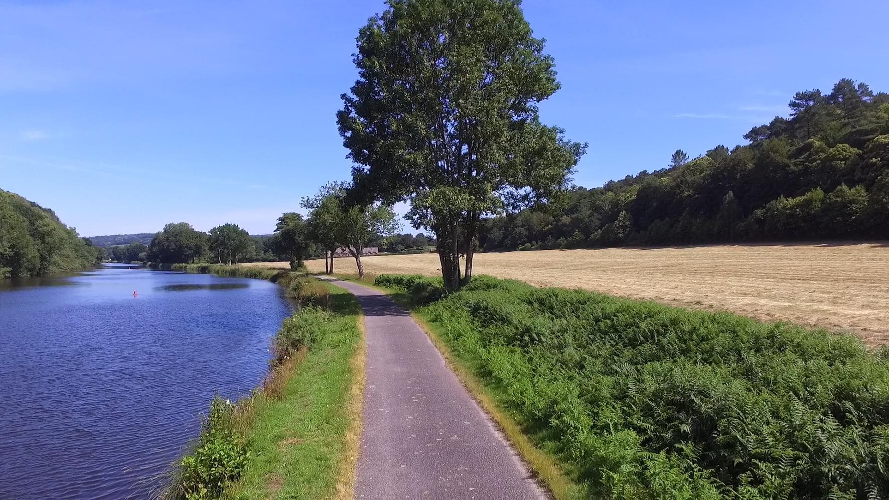 La Garenne from the River Blavet towpath