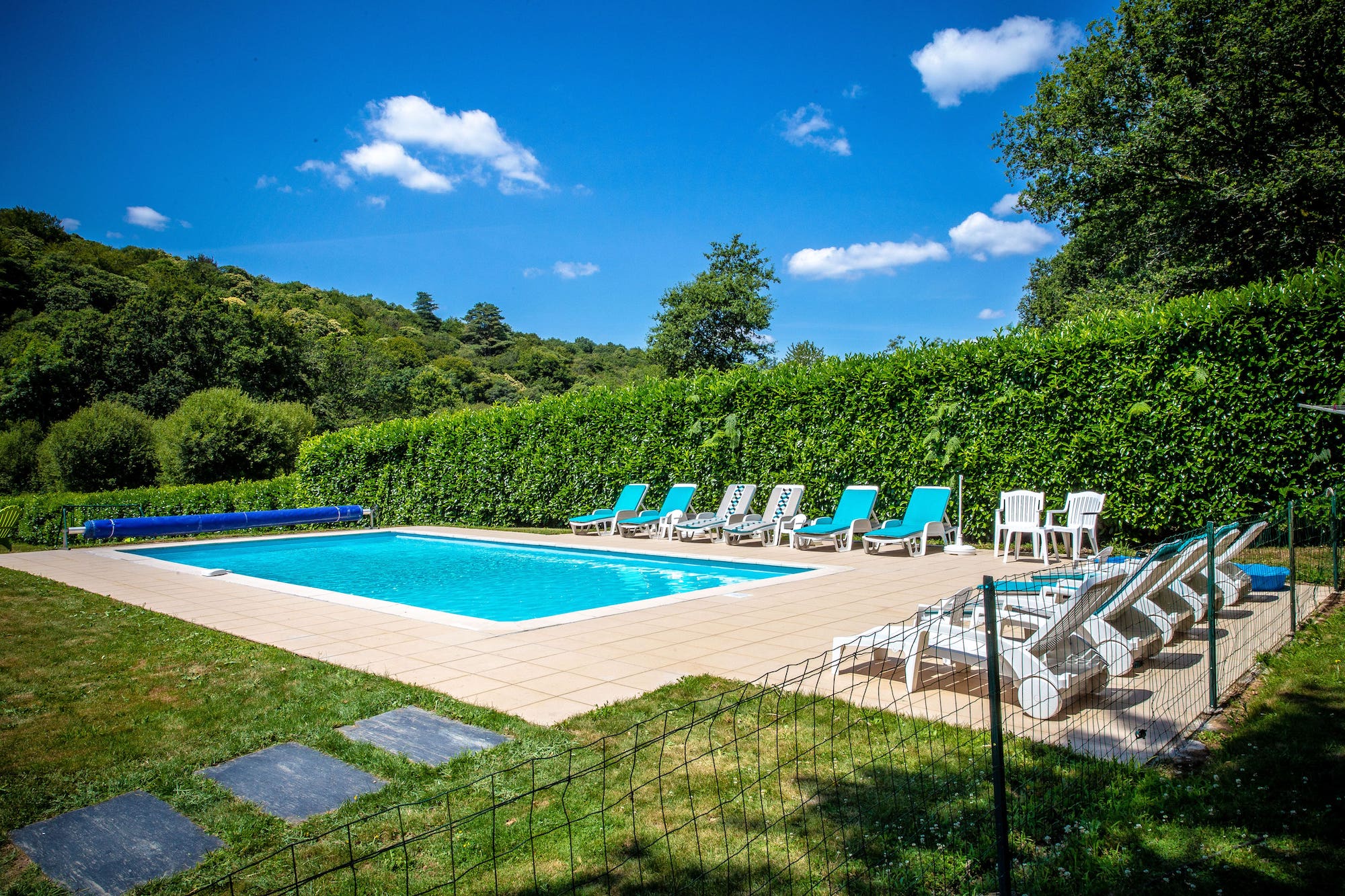 Relax in our heated outdoor pool, safety fence and alarm installed