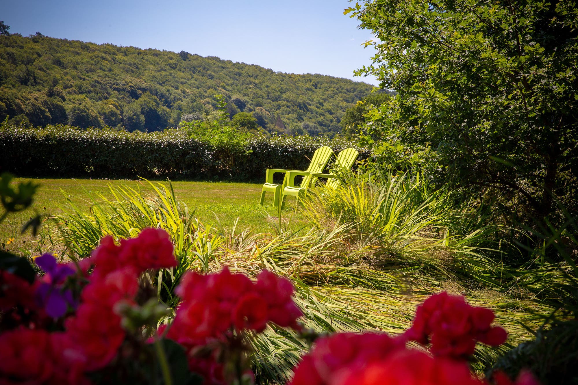 Many a stunning spot to relax in the expansive La Garenne Lawns